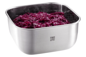 Boîte de conservation Gefu Provido carrée 1800ml en acier inox