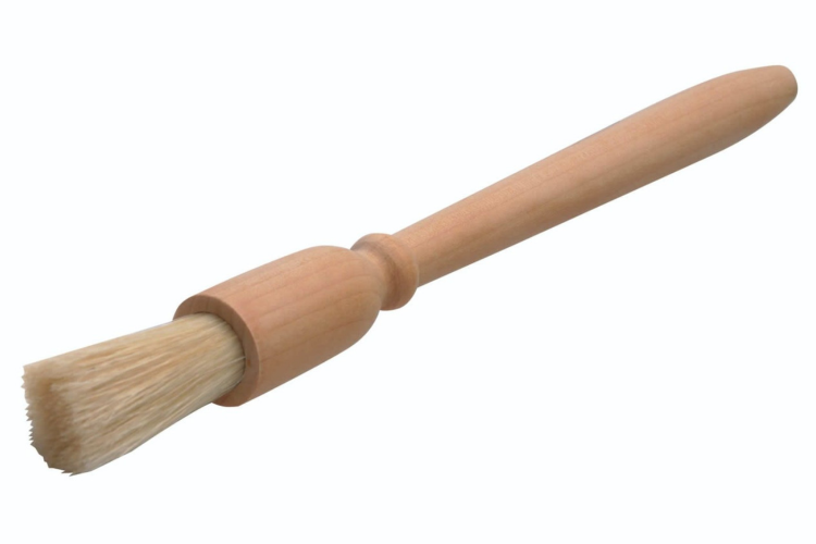 Pinceau pour p&acirc;tisserie KitchenCraft &agrave; poils naturels en bois de h&ecirc;tre 25cm