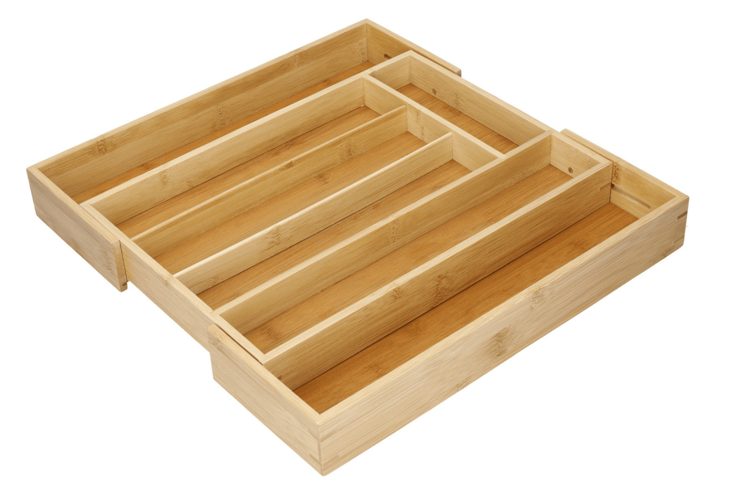 Range Couverts De Bambou De Tiroir Extensible Pour Couverts Et