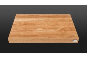 Planche à découper KAI en chêne clair 39x26x4cm  + pieds antidérapants
