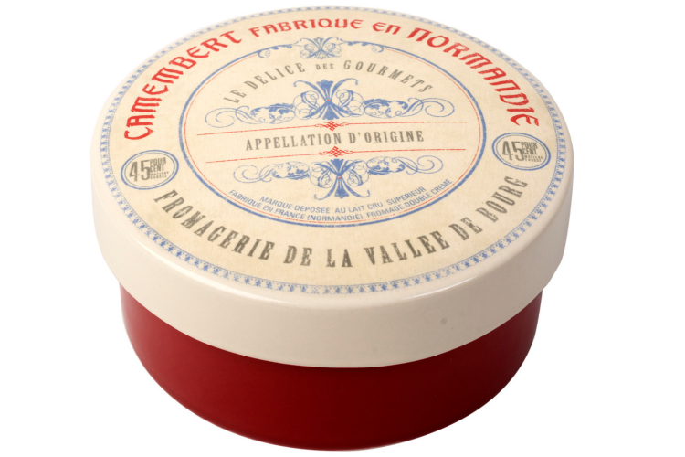 Bo&icirc;te &agrave; camembert Artes&agrave; Creative Tops Gourmet en c&eacute;ramique rouge motif vintage