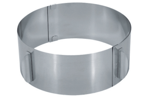 Cercle à gâteaux extensible Gefu Tondo en inox hauteur 8,5cm