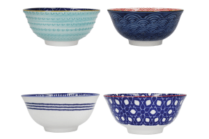 BLÅ Set 4 Ciotole In Porcellana ø 11 Cm – Design Linea Blu Di Grethe Meyer – Lavastoviglie E Microonde - 3