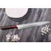Couteau sujihiki japonais artisanal Yoshimi Kato Minamo SG2 Tsuchime 27cm