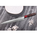 Couteau sujihiki japonais artisanal Yoshimi Kato Minamo SG2 Tsuchime 27cm