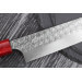 Couteau sujihiki japonais artisanal Yoshimi Kato Minamo SG2 Tsuchime 27cm