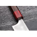 Couteau sujihiki japonais artisanal Yoshimi Kato Minamo SG2 Tsuchime 27cm