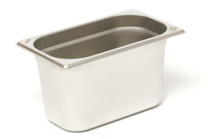 Bac gastronorme GN 1/4 inox 18/0 3,1L Comas - Hauteur 15cm