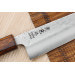 Couteau bunka japonais artisanal Wusaki Yoshi G3 chêne 17cm