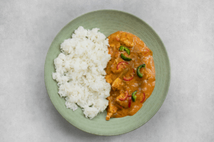 Set de 4 bols à pâtes KitchenCraft en grès émaillé vert et blanc diamètre 22cm