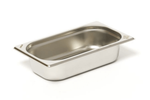 Bac gastronorme GN 1/4 inox 18/0 1,6L Comas - Hauteur 6,5cm