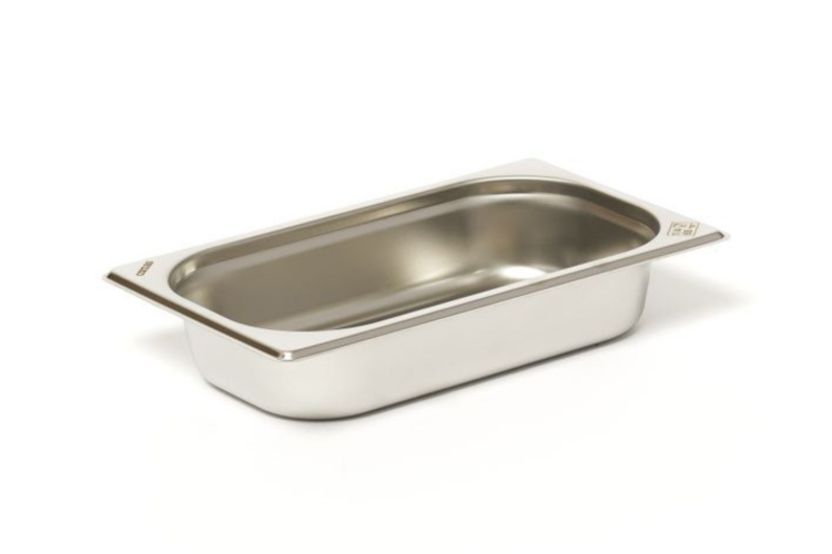 Bac gastronorme GN 1/4 inox 18/0 1,05L Comas - Hauteur 4cm