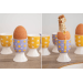 Set de 4 coquetiers KitchenCraft en porcelaine motifs floraux