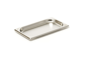 Bac gastronorme GN 1/4 inox 18/0 45cl Comas - Hauteur 2cm