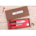 Coffret 2 couteaux japonais Satake Nashiji santoku + office