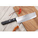 Coffret 3 couteaux japonais Satake Nashiji santoku + nakiri + office