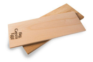 Planchettes pour grillades Big Green Egg en bois de cèdre 2 pièces 28cm