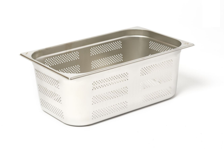 Bac gastronorme perfor&eacute; GN 1/1 inox 18/0 25L Comas - Hauteur 20cm
