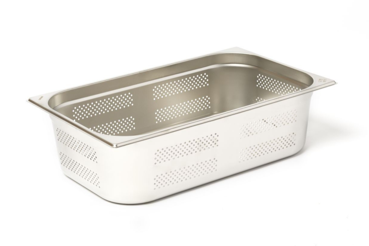 Bac gastronorme perfor&eacute; GN 1/1 inox 18/0 19L Comas - Hauteur 15cm