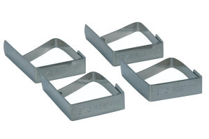 Set de 4 pinces à nappe KitchenCraft en acier inox 18/0