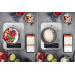 Balance de cuisine Gefu Score avec application d'analyse de la valeur nutritive