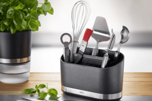 Porte-ustensiles Gefu Smartline 10 compartiments inox/ABS