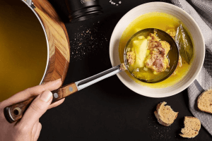 Louche Tramontina Technobois en inox 32cm