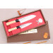Coffret 2 couteaux japonais Satake Magoroku Saku santoku + deba