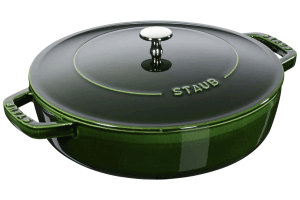 Sauteuse Staub Chistera en fonte émaillée basilic