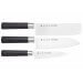 Coffret 3 couteaux japonais Satake Masamune Saku nakiri + santoku + office