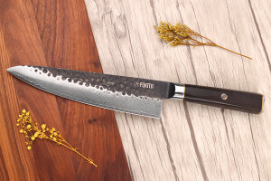 Couteau de chef 20cm Fukito Ébène Damas VG10