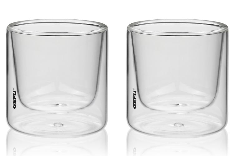Set de 2 verres thermostatiques Gefu Mira faits main 80ml