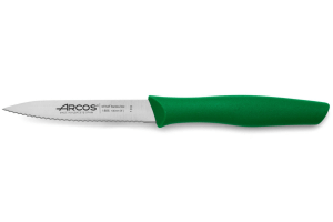 Couteau d'office Arcos Nova lame dentée 10cm manche vert