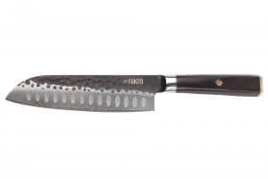 Couteau santoku 17cm Fukito Ébène Damas VG10