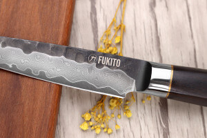 Couteau universel 12cm Fukito Ébène Damas VG10
