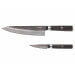 Coffret 2 couteaux Fukito Ébène Damas VG10 Chef + Office