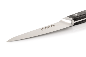 Couteau d'office Arcos Eclipse lame 10cm manche acrylique noir nacré