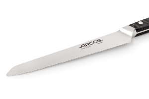 Couteau à pain Arcos Eclipse lame dentée 20cm manche acrylique noir nacré