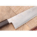 Couteau santoku 18cm japonais artisanal Hatsukokoro Ginsou Damas manche en ébène