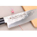 Couteau santoku 17cm japonais Satake Nashiji manche en magnolia