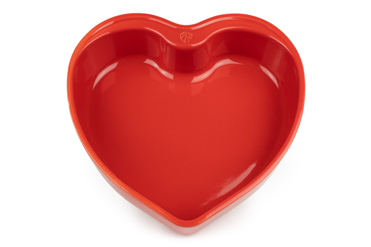 Plat four c&oelig;ur Peugeot Appolia For You en c&eacute;ramique rouge diam&egrave;tre 26cm
