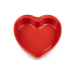 Plat four cœur Peugeot Appolia For You en céramique rouge diamètre 26cm