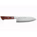 Couteau santoku 17cm japonais Satake Brown Pakkawood VG10 San Maï