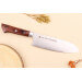 Couteau santoku 17cm japonais Satake Brown Pakkawood VG10 San Maï