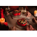Plat four cœur Peugeot Appolia For You en céramique rouge diamètre 26cm