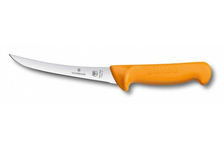 Couteau à désosser professionnel Victorinox SWIBO lame étroite dos renversé acier inox 13cm