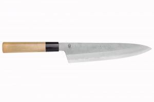 Couteau de chef 24cm japonais artisanal Sakai Kikumori Kikuzuki Rin