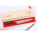 Couteau sujihiki 24cm japonais artisanal Takeshi Saji VG10 Rainbow Nashiji