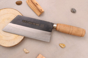 Couteau ko-bunka CCK Kurouchi 15cm en acier au carbone et manche en bois
