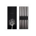 Set de 5 paires de baguettes chinoises Kutoyama en inox 24cm